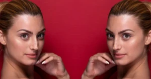 A woman applying skincare cream in natural lighting healthy and glowing skin 2025