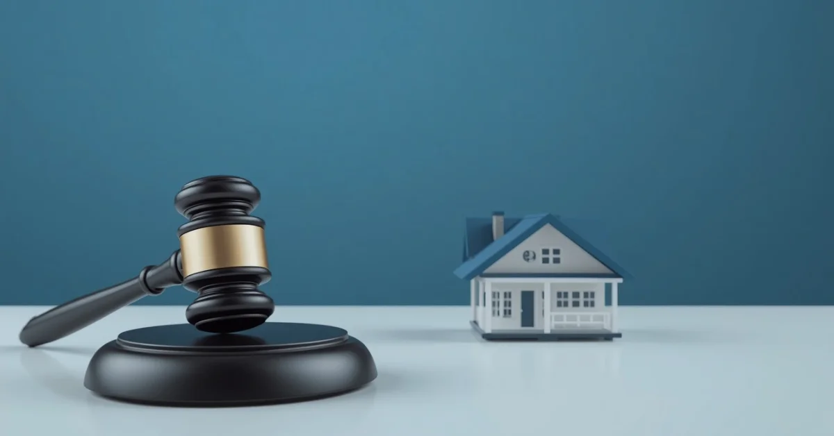 how to buy a house at auction step by step guide with gavel and house model