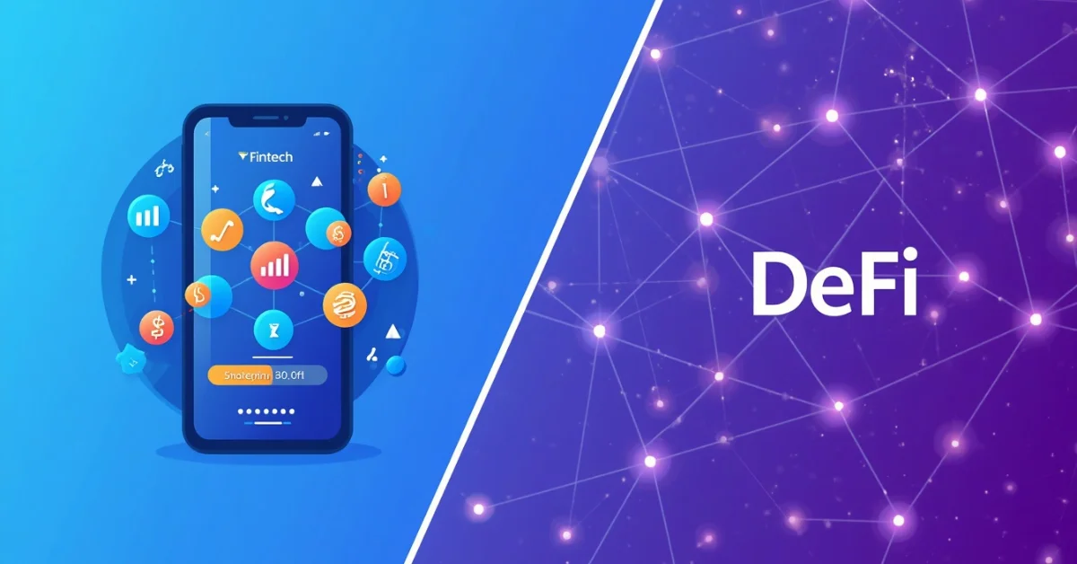 What is fintech and DeFi — key differences explained for beginners 2026